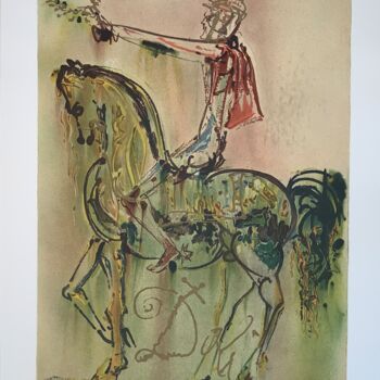 Obrazy i ryciny zatytułowany „Le Chevalier Romain” autorstwa Salvador Dali, Oryginalna praca, Litografia