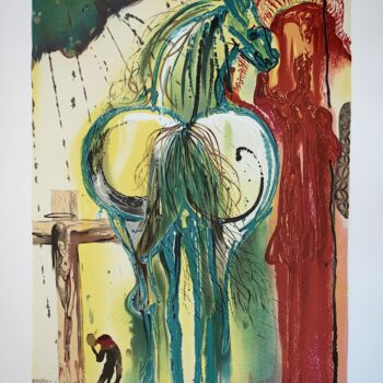 Prenten & gravures getiteld "Le Centurion" door Salvador Dali, Origineel Kunstwerk, Lithografie
