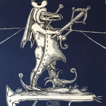 Druckgrafik mit dem Titel "Les Songes Drolatiq…" von Salvador Dali, Original-Kunstwerk, Lithographie