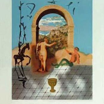 Gravures & estampes intitulée "Gateway to the New…" par Salvador Dali, Œuvre d'art originale