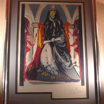 Printmaking titled "LADY BLUE" by Salvador Dali, Original Artwork