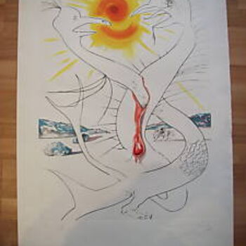 Gravures & estampes intitulée "*****CONQUETE DU CO…" par Salvador Dali, Œuvre d'art originale