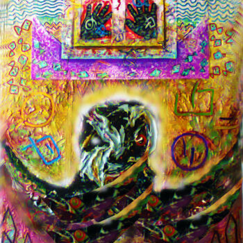 Pintura titulada "BLACK SOUL" por Salvador Rosado, Obra de arte original, Oleo