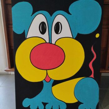 Painting titled "sans" by Salvadore C, Original Artwork, Acrylic Mounted on Wood Stretcher frame
