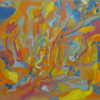 "Abstracto II" başlıklı Tablo Salvador Velarde tarafından, Orijinal sanat, Zamklı boya