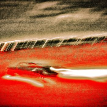 Photographie intitulée "car in a red night" par Salvatore Avallone, Œuvre d'art originale, Photographie numérique