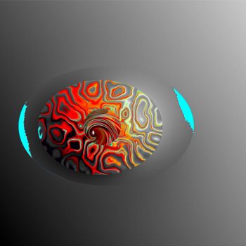Digitale Kunst mit dem Titel "Fusionoeil" von Sam  Garino, Original-Kunstwerk