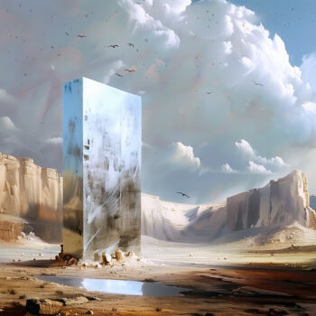 Digital Arts titled "Monolith" by Samael, Original Artwork, Digital Painting