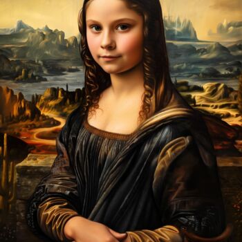 Digital Arts titled "Greta Lisa (Thunber…" by Samael, Original Artwork, Digital Painting