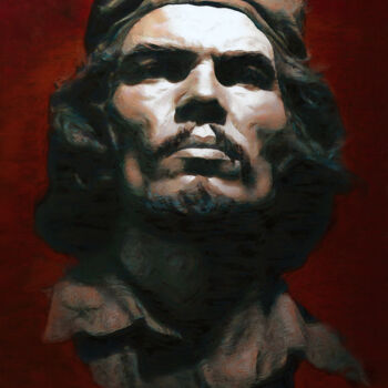 Arte digital titulada "Paper Mache Guevara" por Samael, Obra de arte original, Pintura Digital