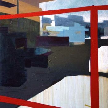 Peinture intitulée "Sidealley No3" par Samuel Hughes, Œuvre d'art originale, Huile