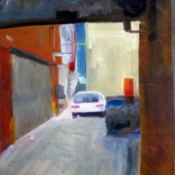 제목이 "Alleyway_No4"인 미술작품 Samuel Hughes로, 원작, 기름