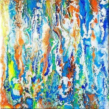 Painting titled "joy" by Samia Turki, Original Artwork, Acrylic