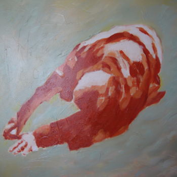 Schilderij getiteld "HOMMAGE AUX VICTIMES" door Guidjali, Origineel Kunstwerk, Olie