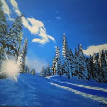 Картина под названием "Утро в горах" - Шамиль Почтарев, Подлинное произведение искусства, Акрил