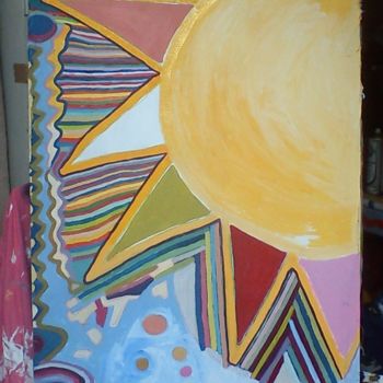 Painting titled "le-grand-soleil.jpg" by Saminia Maio, Original Artwork
