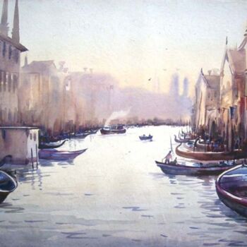 Painting titled "Beauty of Venice-3" by Samiran Sarkar, Original Artwork