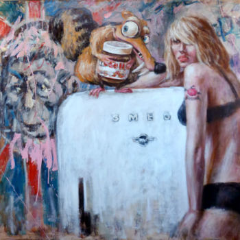 Painting titled "La gourmandise" by Samobrod Irina, Original Artwork