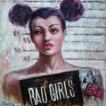 Peinture intitulée "BAD GIRLS" par Samobrod Irina, Œuvre d'art originale