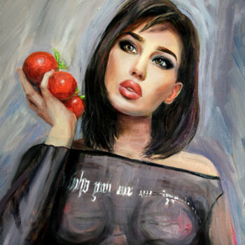 Картина под названием "Ketty" - Анфиса Амелина, Подлинное произведение искусства, Масло