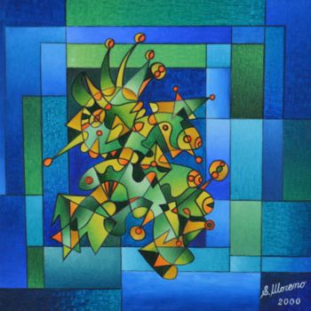 Painting titled "L’HONNÊTETÉ" by Salvador  Moreno, Original Artwork, Oil