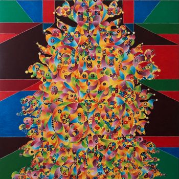 제목이 "L'AMOUR EST PLUS FO…"인 미술작품 Salvador  Moreno로, 원작, 기름 나무 들것 프레임에 장착됨