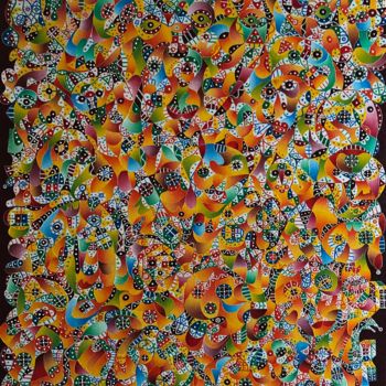Картина под названием "LA FOI NOUS FAIT VI…" - Salvador  Moreno, Подлинное произведение искусства, Масло Установлен на Дерев…
