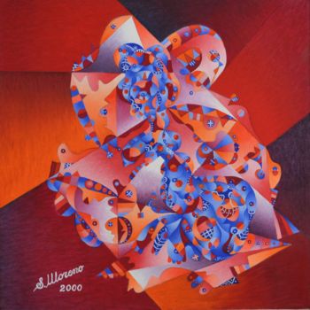 Peinture intitulée "LA LIBERTE DE CONSC…" par Salvador  Moreno, Œuvre d'art originale, Huile