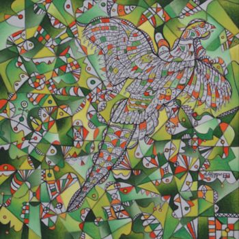 Картина под названием "LA  LIBERTE" - Salvador  Moreno, Подлинное произведение искусства, Масло