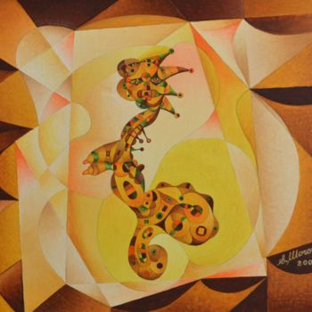 Malerei mit dem Titel "BIEN ET LIBERTE = P…" von Salvador  Moreno, Original-Kunstwerk, Öl