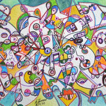 Drawing titled "TRANSPARENCE POLITI…" by Salvador  Moreno, Original Artwork, Marker