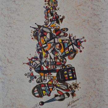 Drawing titled "ENERGIES ALTERNATIV…" by Salvador  Moreno, Original Artwork, Marker