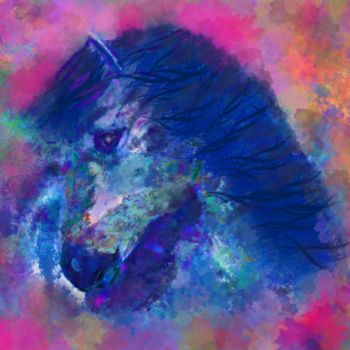 Digital Arts titled "horsemedimy1.jpg" by Sam Rad, Original Artwork
