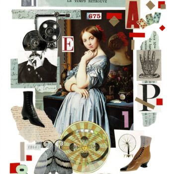 Collages intitulée "à la recherche du t…" par Samuel Guerrier, Œuvre d'art originale, Collages