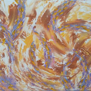 Painting titled "Abstract 12" by Samuel Hasenboehler, Original Artwork, Acrylic Mounted on Wood Stretcher frame