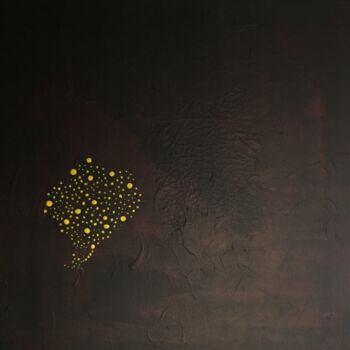 Malarstwo zatytułowany „Fond noir” autorstwa San Dy, Oryginalna praca, Akryl