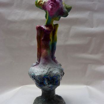 Sculptuur getiteld "Danseuse atomique" door Saname, Origineel Kunstwerk, Gips