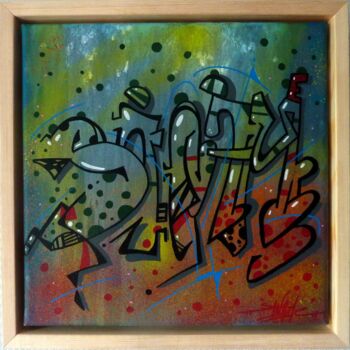 Painting titled "Tag n°2122" by Saname, Original Artwork, Acrylic