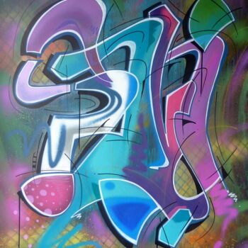 Schilderij getiteld "Sana 221" door Saname, Origineel Kunstwerk, Graffiti