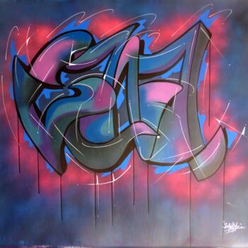 Schilderij getiteld "Sana n°2307" door Saname, Origineel Kunstwerk, Graffiti
