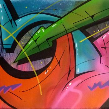 Painting titled "100 titres 101" by Saname, Original Artwork, Airbrush