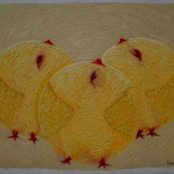 绘画 标题为“"Цыплята"” 由Sanan Samedov, 原创艺术品, 油