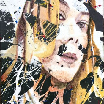 Картина под названием "Laura" - Sánchez Gruffy, Подлинное произведение искусства, Масло Установлен на Деревянная рама для но…