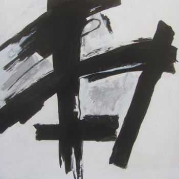 Pintura titulada "Negro, gris y lanco" por Jorge Alberto Sánchez Conte, Obra de arte original, Oleo