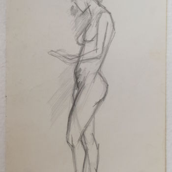 Drawing titled "Estudio en blanco y…" by Jorge Alberto Sánchez Conte, Original Artwork, Other