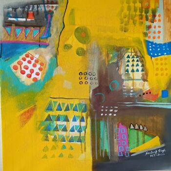 Pintura intitulada "My Space" por Sandeep Singh, Obras de arte originais, Acrílico