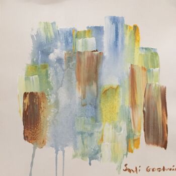 Malerei mit dem Titel "Untitled abstract o…" von Sandi Goodwin, Original-Kunstwerk, Acryl