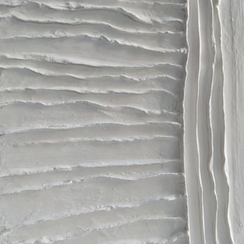 Sculpture intitulée "blanc brut" par Sandie Bonneau, Œuvre d'art originale, Plâtre