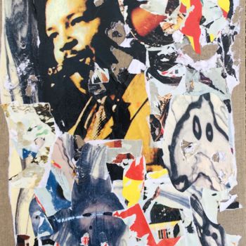 Collages intitolato "« Mercy »" da Sandra Aime, Opera d'arte originale, Collages