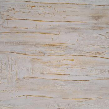 Malerei mit dem Titel "GOLDPURITY" von Sandra Ballve, Original-Kunstwerk, Acryl Auf Keilrahmen aus Holz montiert